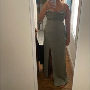 SAGE SIZE 4 bhldn satin bridesmaid dress REMY